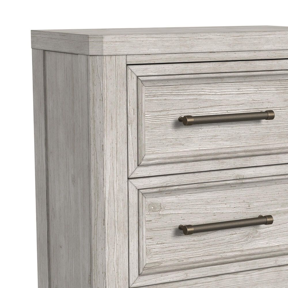 Eastern Shore Carlson 2-Drawer Nightstand in Washed Linen with Power Outlet, , large