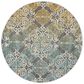 Safavieh Evoke EVK230D 3" Round Grey and Ivory Area Rug, , large