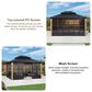 HOMLUX 12" x 14" Outdoor Hardtop Sunroom Gazebo with Aluminum Frame in Black, , large