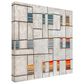 Timberlake Rainbow Shutters 24" x 24" Canvas Art in White/Gray/Blue, , large