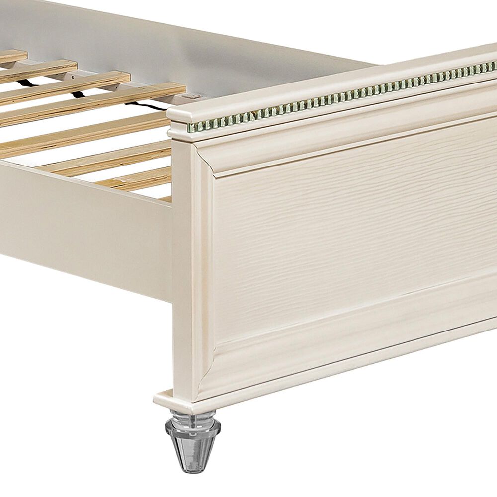 Furniture of America Norris Full Platform Bed in Pearl White, , large