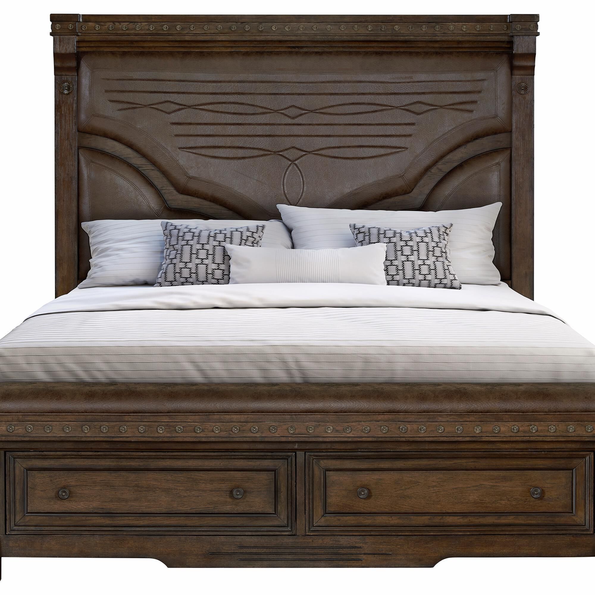 Sasha Lee Grand Teton 4 Piece King Storage Bedroom Set in
