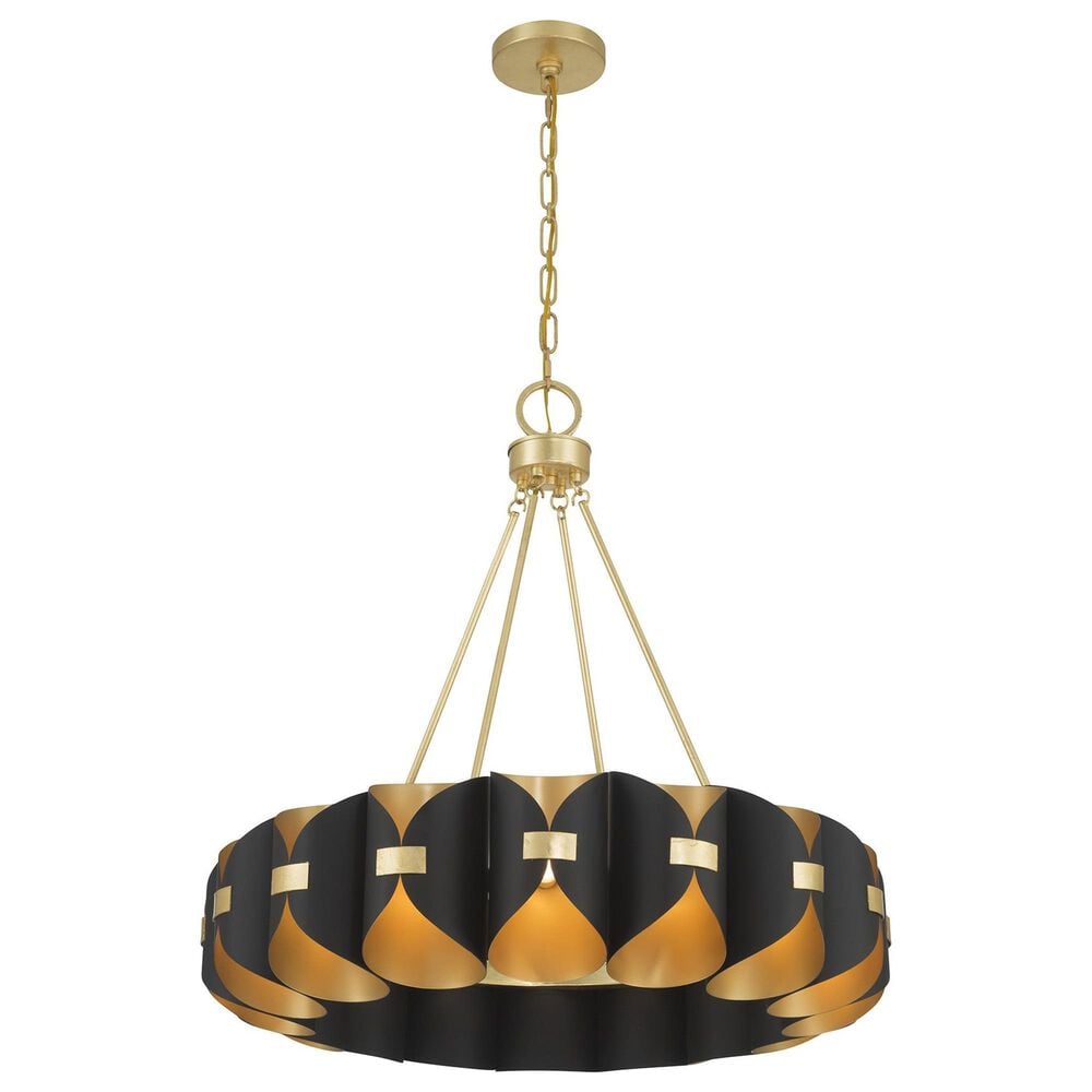 Savoy House Pelham 16-Light Chandelier in Black Cashmere and True Gold, , large