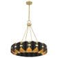 Savoy House Pelham 16-Light Chandelier in Black Cashmere and True Gold, , large