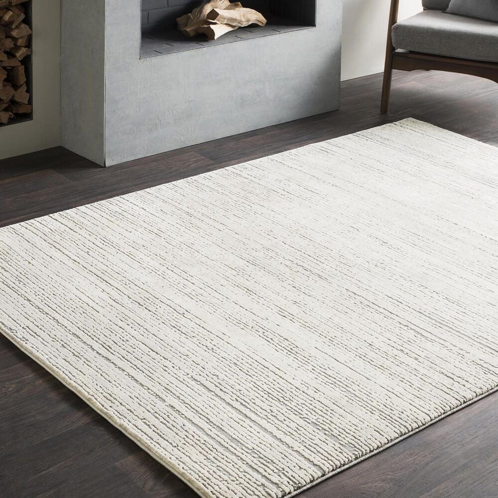 Surya Tibetan TBT-2308 5"3" x 7"6" Khaki, Taupe and Gray Area Rug, , large