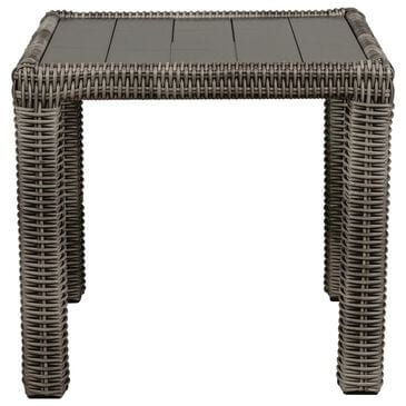 South Sea Rattan Timberline Patio End Table in Platinum, , large