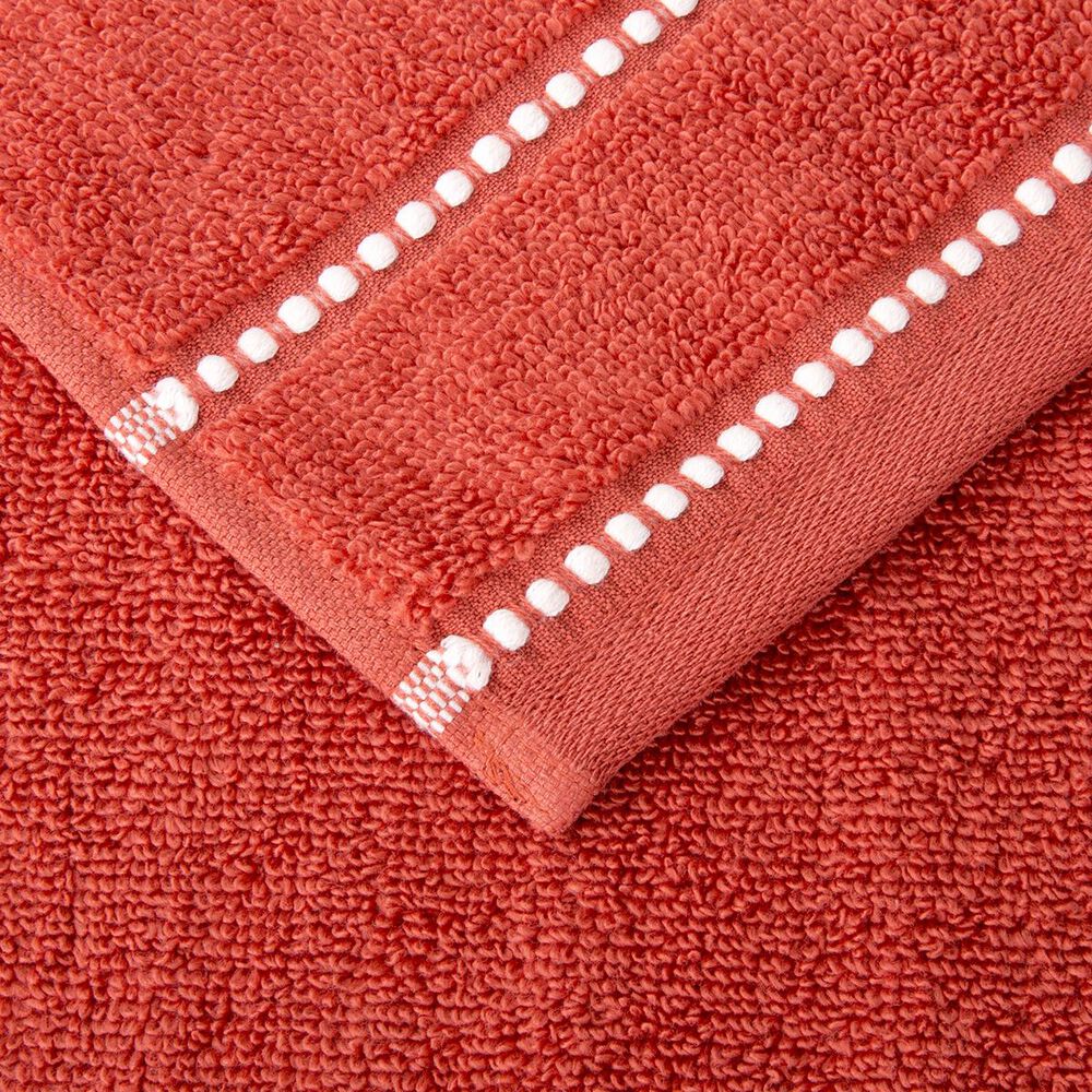 Timberlake Lavish Home 6-Piece Quick Dry Towel Set in Brick, , large