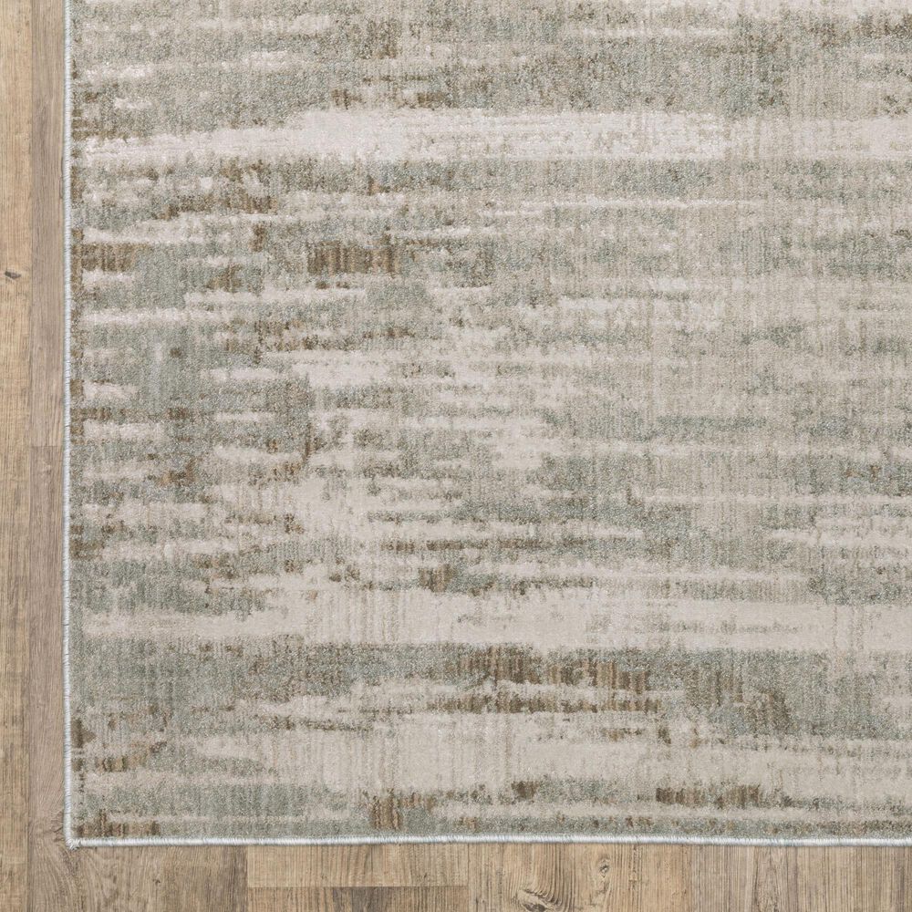 Oriental Weavers Mallory MAL07 Beige and Blue 2'3" x 7'6" Runner, , large