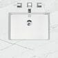 James Martin Vanities Brookfield 48" Single Bathroom Vanity in Bright White with 3 cm Ethereal Noctis Quartz Top and Rectangle Sink, , large