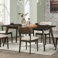 New Heritage Rex Dining Table in Walnut Brown - Table Only, , large