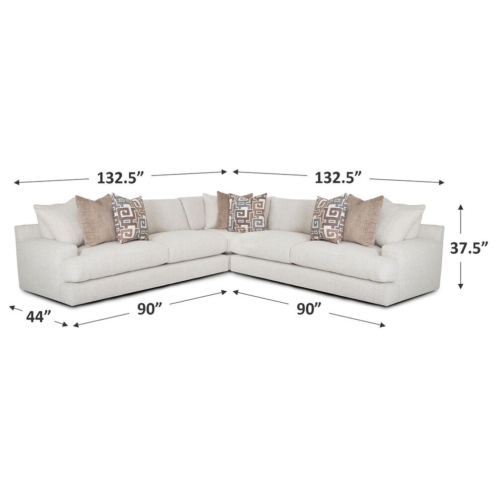 Moore Furniture Jude 3-Piece Sectional in Natural, , large