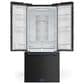THOR KITCHEN Gordon Ramsay 17.5 Cu. Ft. Counter Depth French Door Refrigerator with Navy Blue Handle Kit in Black, , large