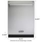 Viking Range 24" Built-In Dishwasher with Water Soft in Stainless Steel, , large
