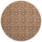 Dalyn Rug Company Soft Essentials Floral Paprika 8" Round Indoor/Outdoor Area Rug, , large