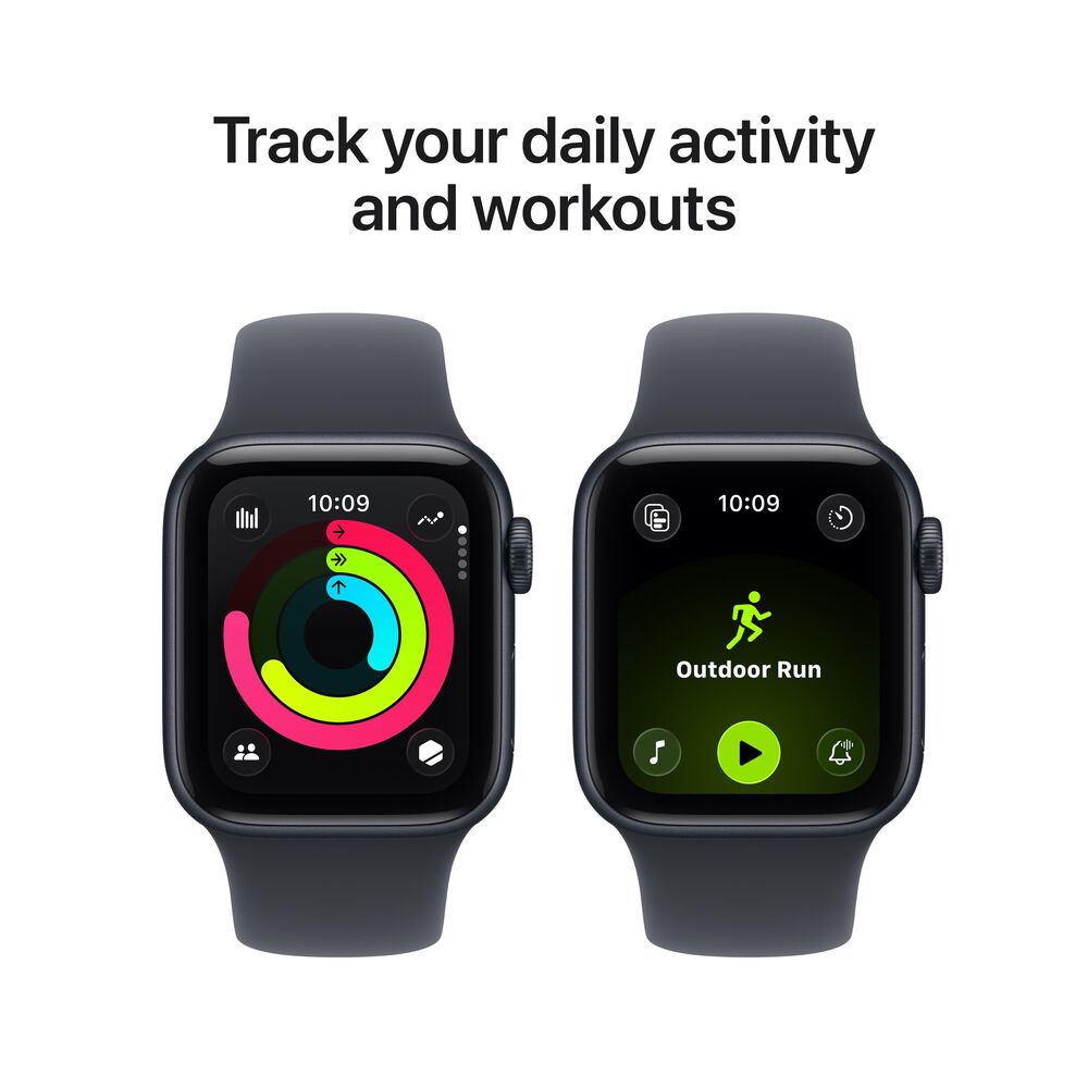 Apple Watch SE 3 &#40;GPS&#41; 40mm Midnight Aluminum Case with Midnight Sport Band - M/L - Midnight - &#40;2025&#41;&#40;Pre-Order&#41;, , large