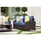 Ashley Windglow Patio Loveseat in Brown, , large