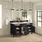 James Martin Vanities Lorelai 60" Double Vanity in Black Onyx with 3 cm Lime Delight Quartz Top, , large