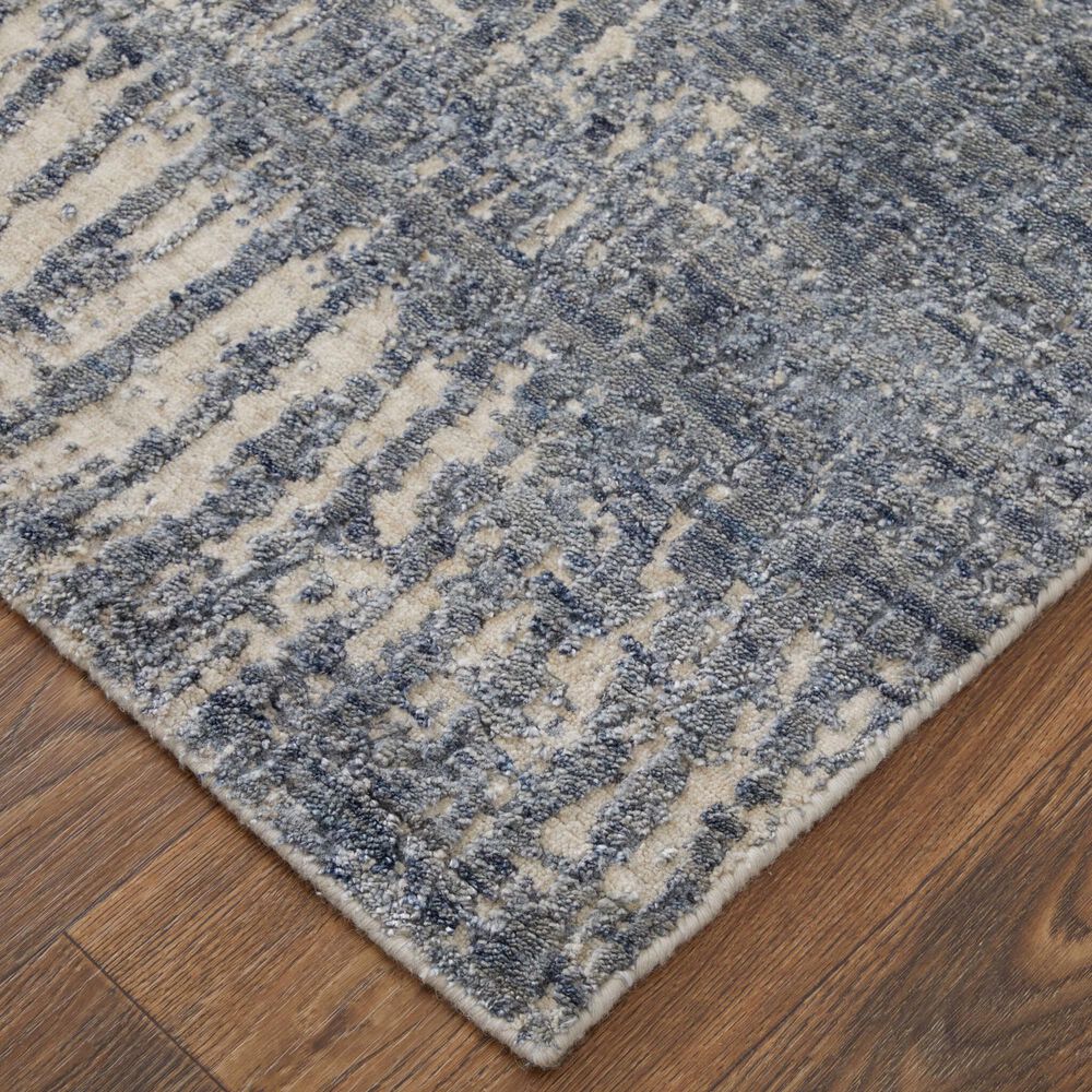Feizy Eastfield Abstract 5&#39; x 8&#39; Blue and Beige Area Rug, , large