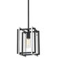 Golden Lighting Tribeca Mini Pendant in Matte Black and Pewter, , large