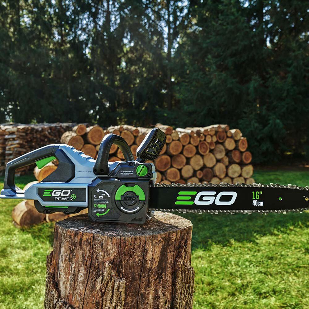 EGO 16&quot; Chainsaw with 4.0Ah Battery and Standard Charger in Gray and Black, , large