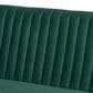 Baxton Studio Alvis 2-Piece Dining Nook Banquette Set with Green Velvet in Walnut Brown, , large
