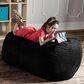 Jaxx 4" Lounger Bean Bag in Black, , large