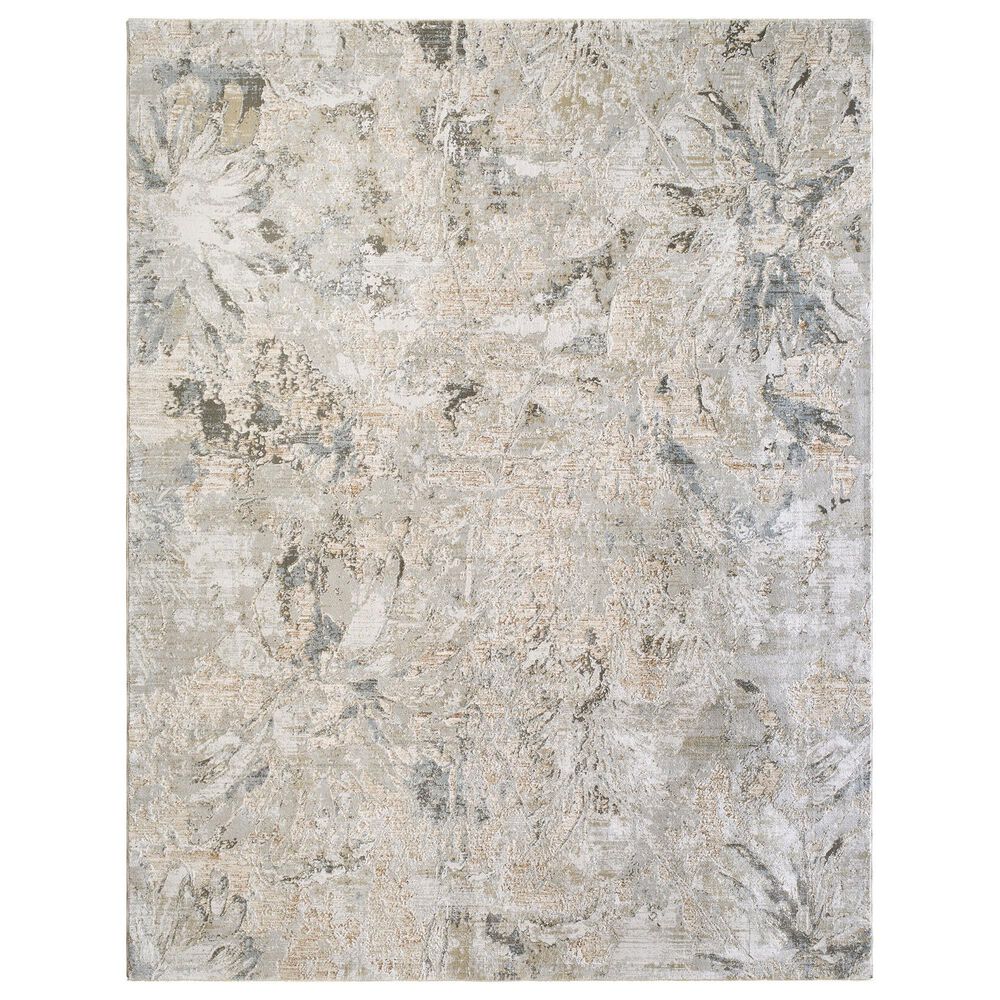 Surya Brunswick Light Gray, Cream, Medium Brown, Mustard, Light Brown and Charcoal 12" x 15" Area Rug, , large