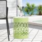Hearth and Haven Outdoor Side Table with Overlapping Circle Design in Green, , large