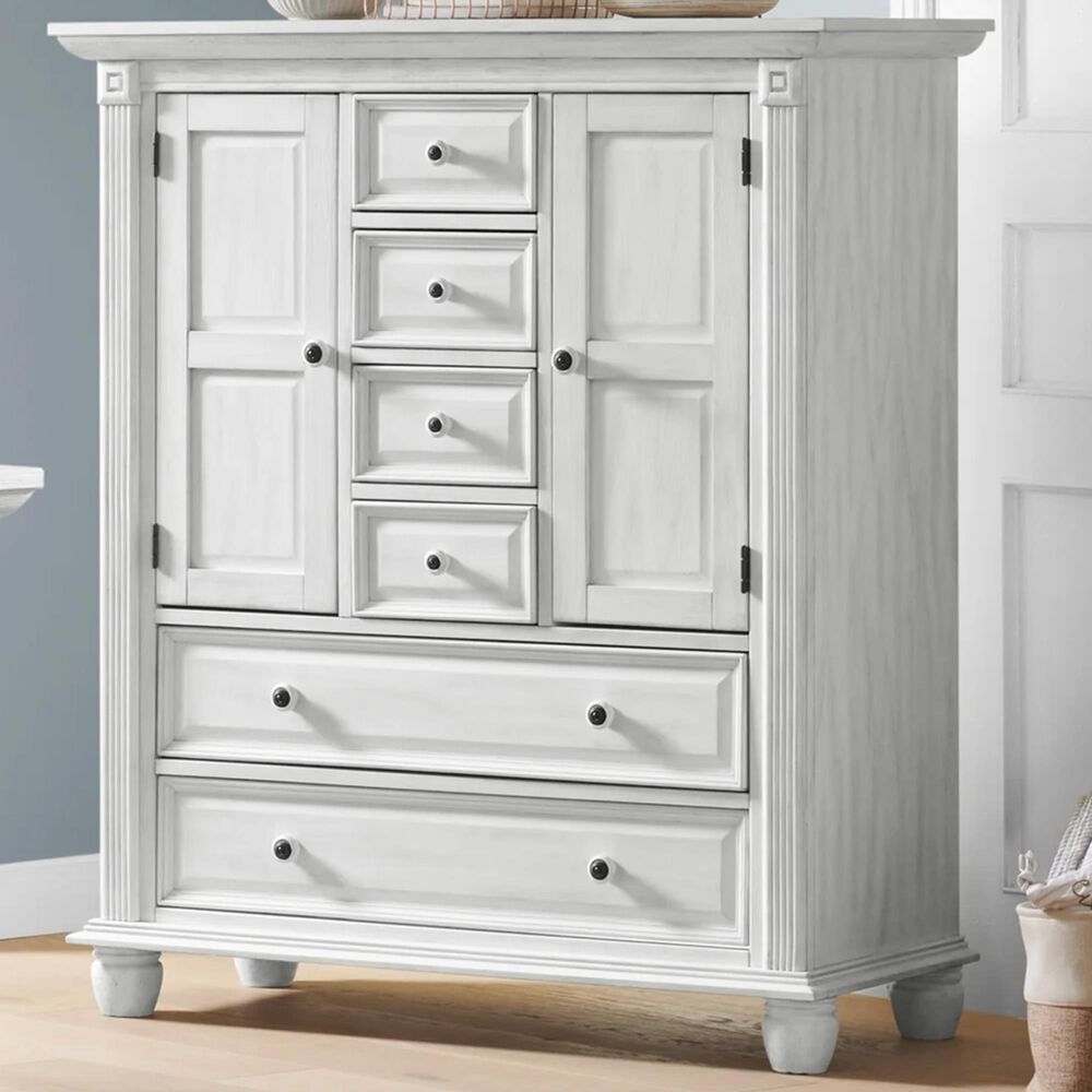 Oxford Baby London Lane 6-Drawer Chifferobe in Vintage White, , large