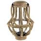 Maple and Jade Beaded Decorative Indoor/Outdoor Candle Lantern in Washed Beige, , large