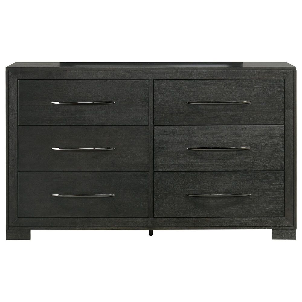Mayberry Hill Allan 6-Drawer Dresser in Black, , large