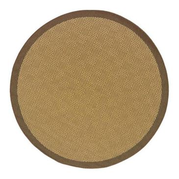 Oriental Weavers Lanai 525D 7"10" Round Tan Area Rug, , large