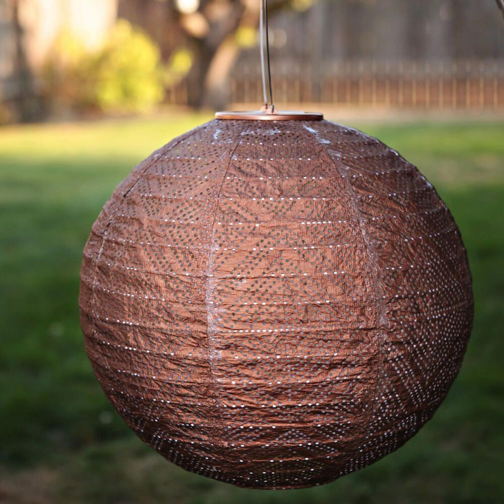 Allsop Soji Stella Market Solar Lantern in Copper, , large