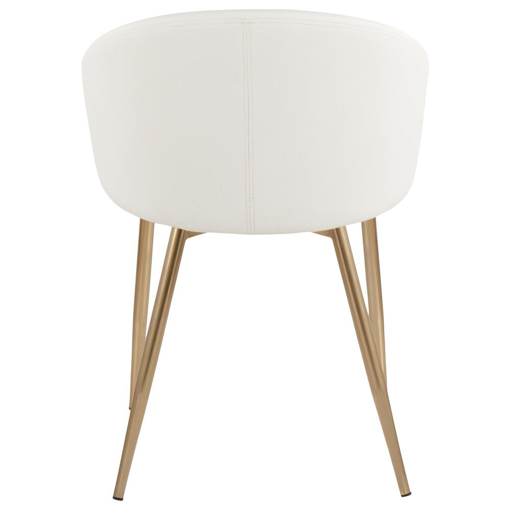 Lumisource Claire Chair in White/Gold, , large