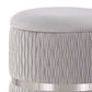 Lumisource Cinch 2-Piece Nesting Ottoman Set in Silver, , large