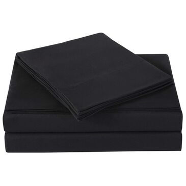 Pem America Truly Soft Everyday 3-Piece Twin Sheet Set in Black, , large