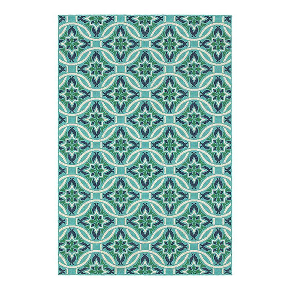 Oriental Weavers Meridian 5868L 3"7" x 5"6" Blue Area Rug, , large
