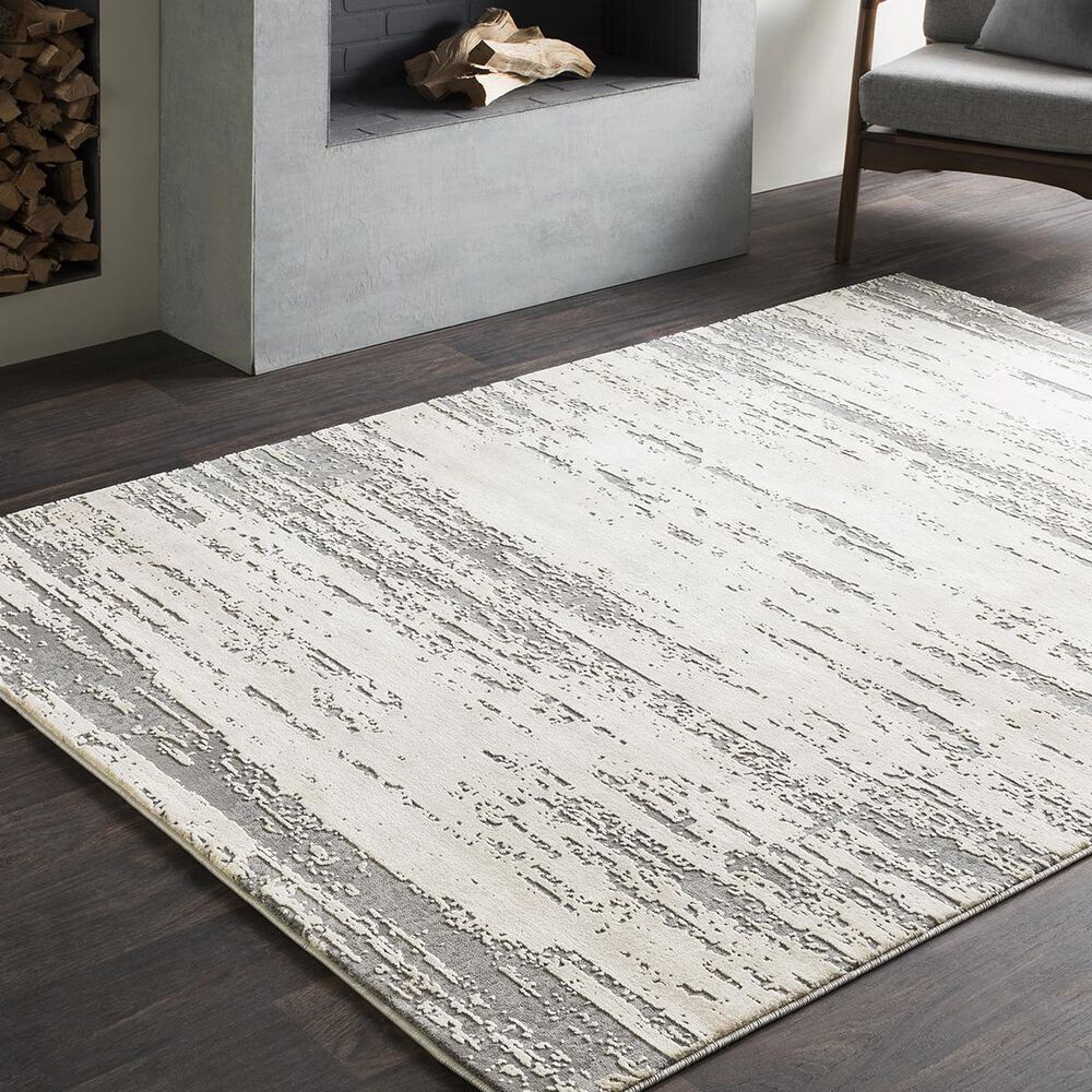 Surya Tibetan TBT-2304 7&#39;10&quot; x 10&#39;3&quot; Khaki, Cream and Gray Area Rug, , large