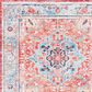 Safavieh Riviera 4"5" x 6"5" Light Blue and Red Area Rug, , large