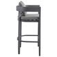 Armen Living Argiope Patio Counter Height Bar Stool in Dark Gray, , large
