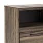 Ashley Elbrim 1-Drawer Nightstand in Brown with USB Port, , large