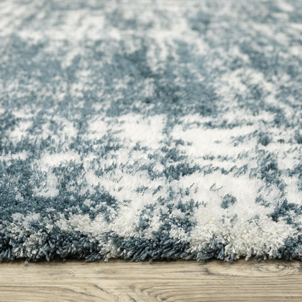 Oriental Weavers Galileo GAL08 Blue and Ivory 6&#39;7&quot; x 9&#39;6&quot; Area Rug, , large