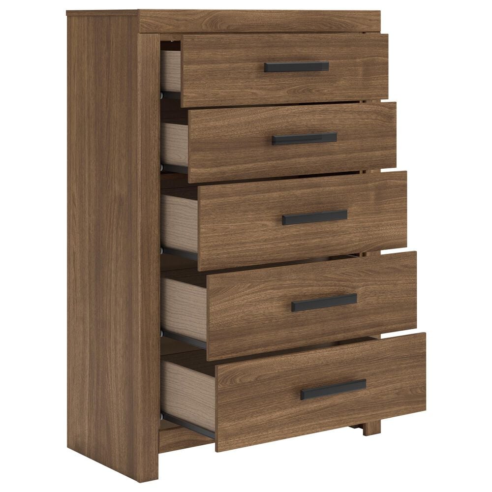 Ashley Broachmyn King Bed with Dresser, Chest, and Two Nightstands in Warm Auburn, , large