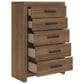 Ashley Broachmyn King Bed with Dresser, Chest, and Two Nightstands in Warm Auburn, , large