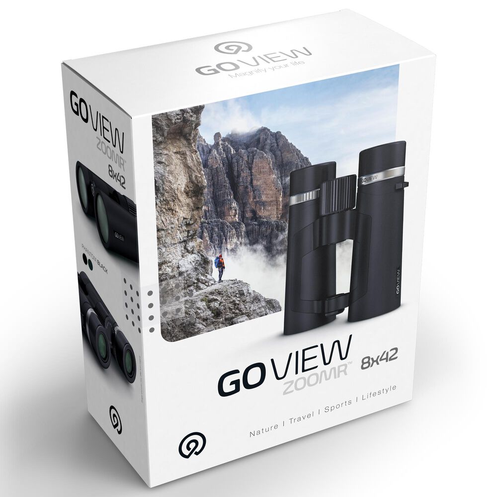 GoView Zoomr 8 x 42 Binoculars in Phantom Black, , large
