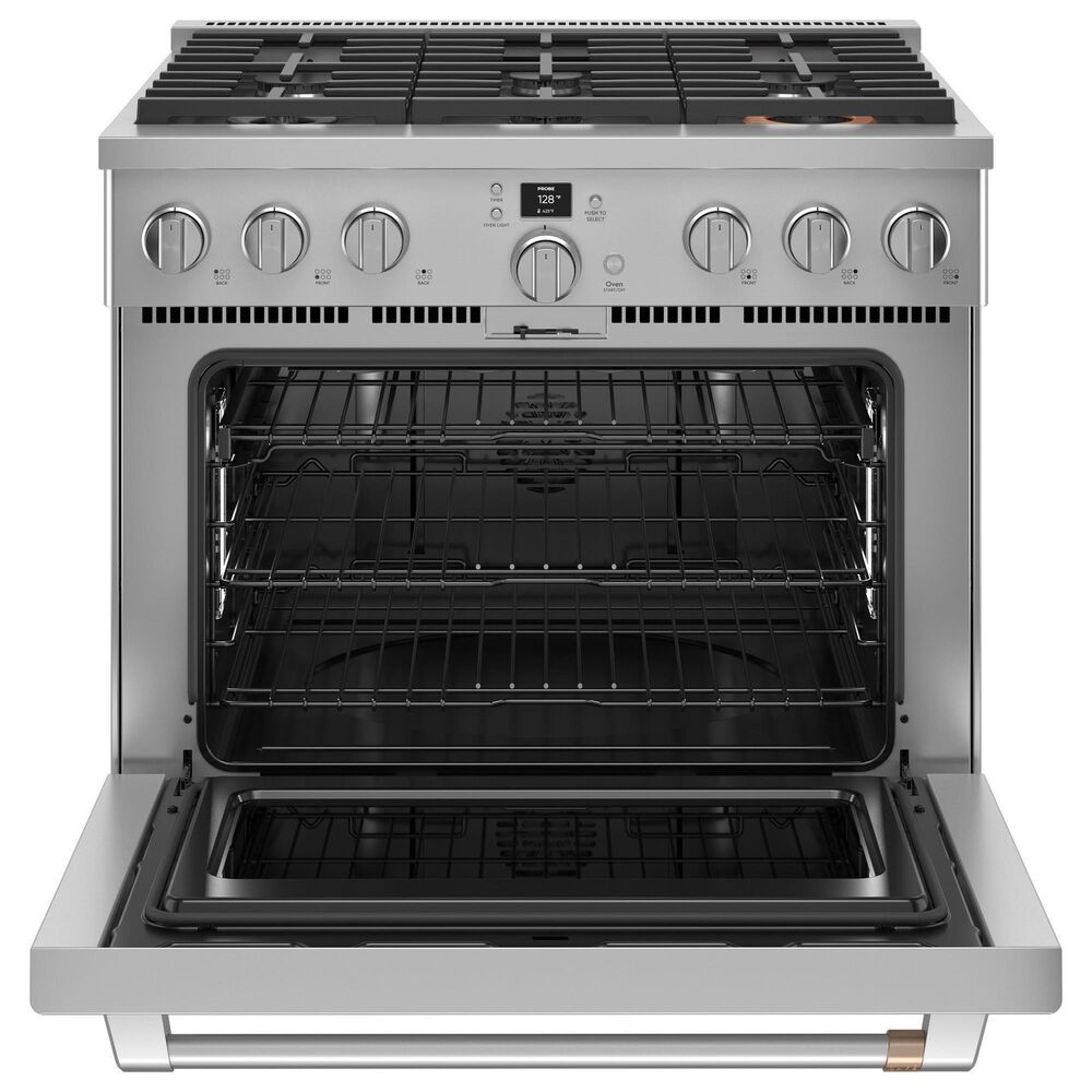 Cafe 5.75 Cu. Ft. Freestanding Dual Fuel Range in Stainless Steel and Brushed Stainless, , large