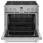 Cafe 5.75 Cu. Ft. Freestanding Dual Fuel Range in Stainless Steel and Brushed Stainless, , large