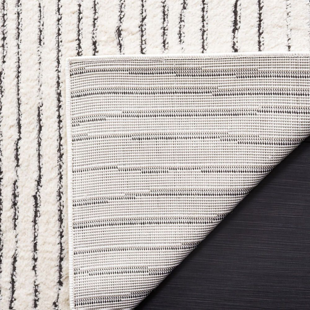 Safavieh Melody MEL118A 5&#39;3&quot; x 7&#39;6&quot; Ivory and Black Area Rug, , large