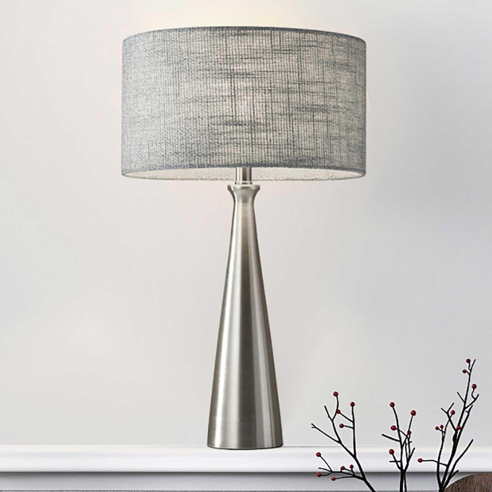 Adesso Linda Table Lamp in Brushed Steel, , large