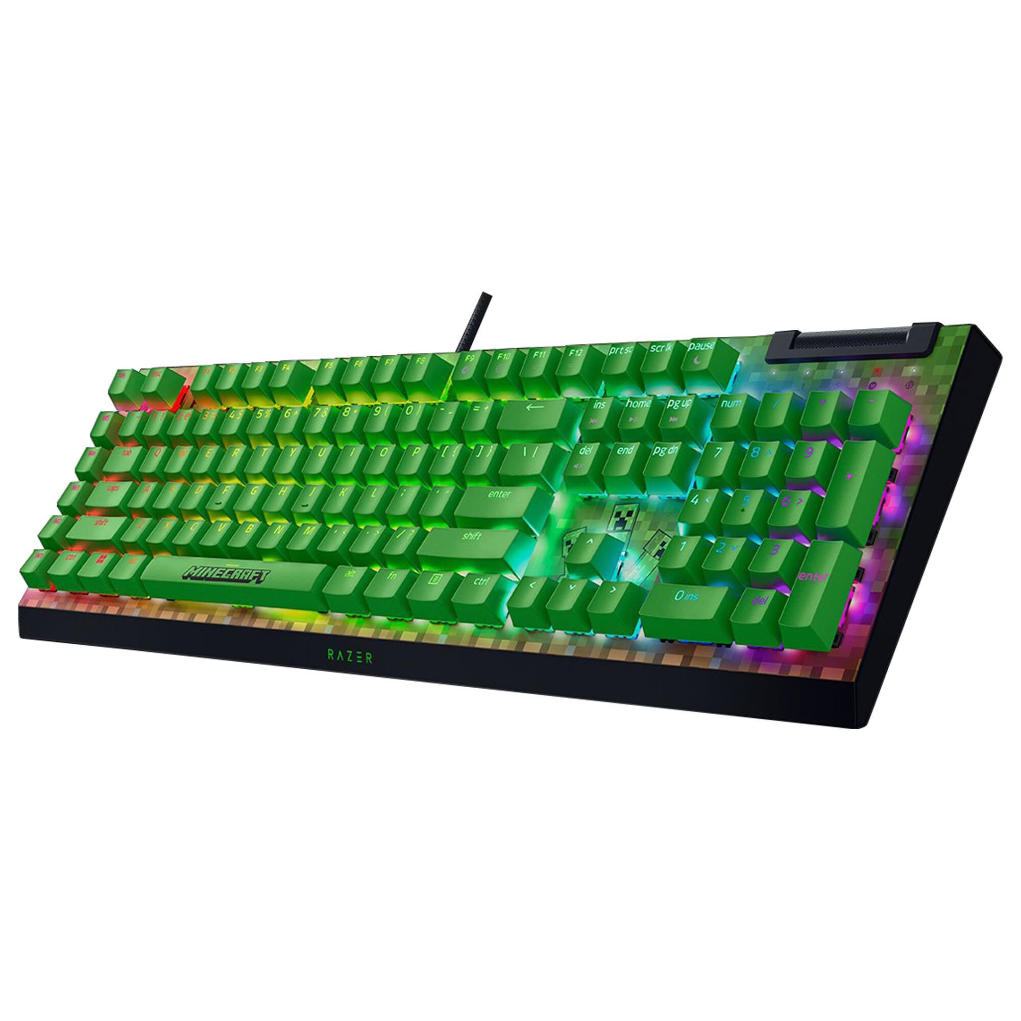 Razer BlackWidow V4 X Minecraft Edition Mechanical Gaming Keyboard